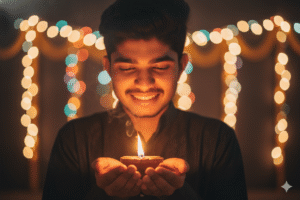Candlelight Close-Up Portrait