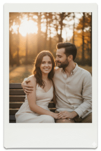 Polaroid Couple Moment