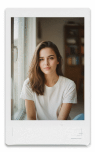 Classic Vintage Polaroid Portrait