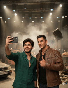 Selfie with Akshay Kumar