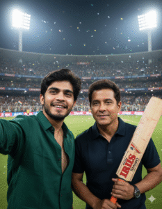 Selfie with Sachin Tendulkar