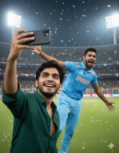 Selfie with Jasprit Bumrah