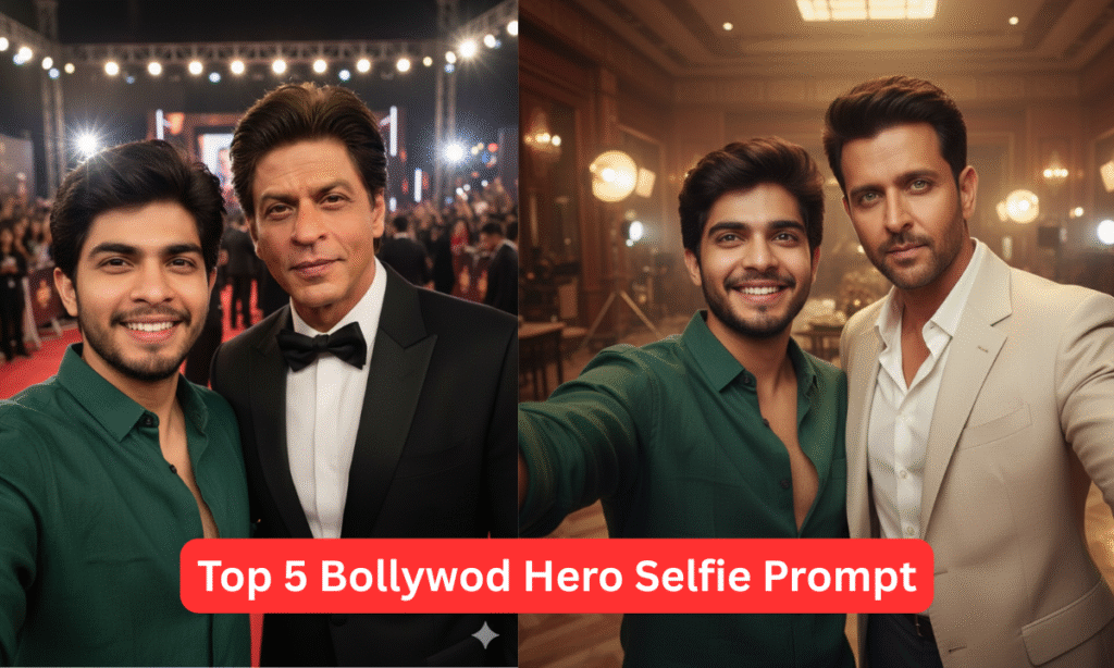 Bollywood Heroes Gemini AI Selfie Prompts